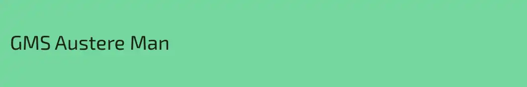 GMS Austere Man